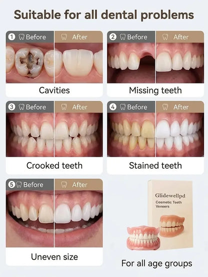 [Portable dental case included] Get your smile back with a denture.