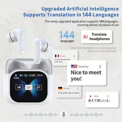 🎁🔥Wireless Bluetooth Translation Earphone With LED display screen(Fit iOS & Android)