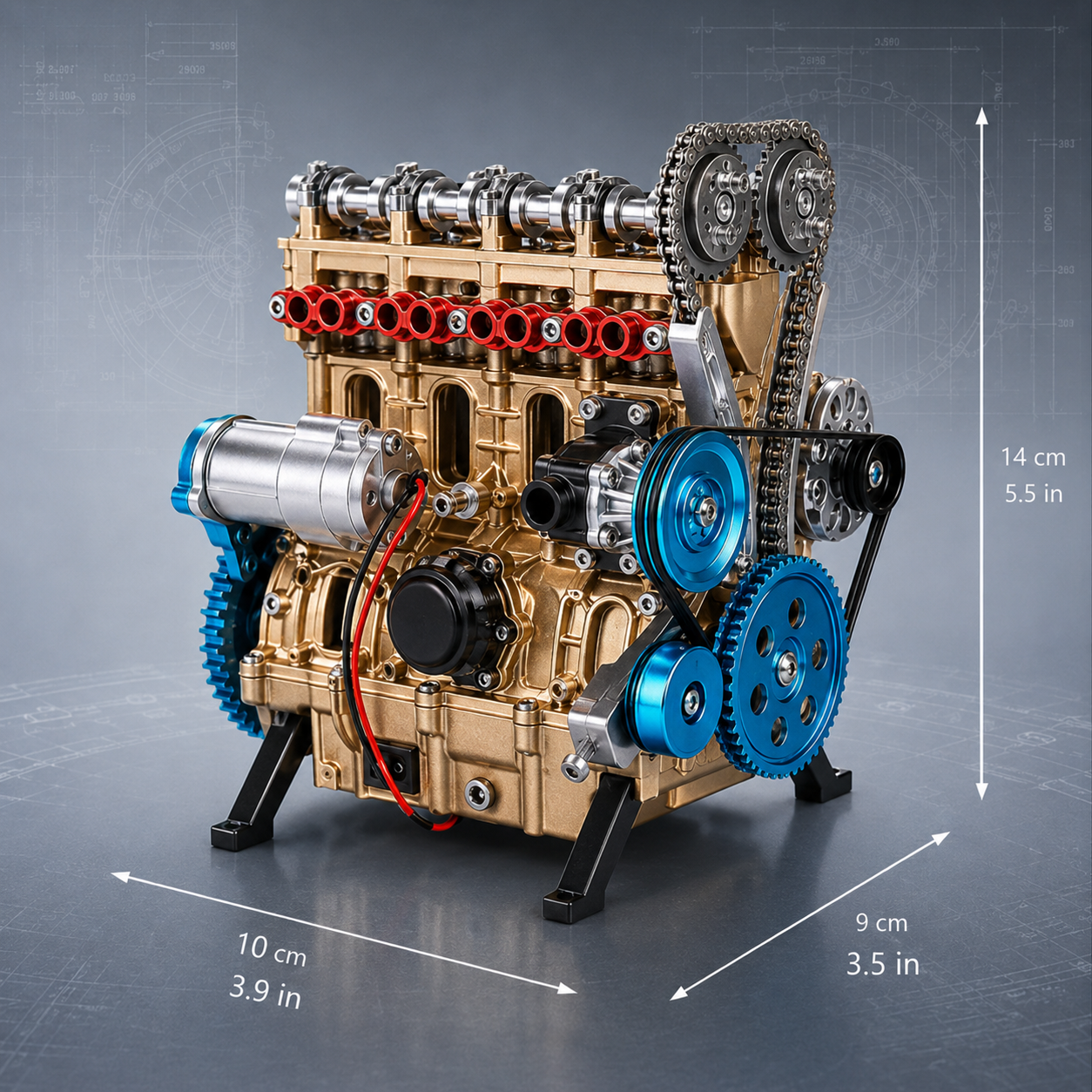 🔥HOT SALE🏎️🛠️The Ultimate Desktop Masterpiece: Miniature V8 Small-Block Static Model Kit