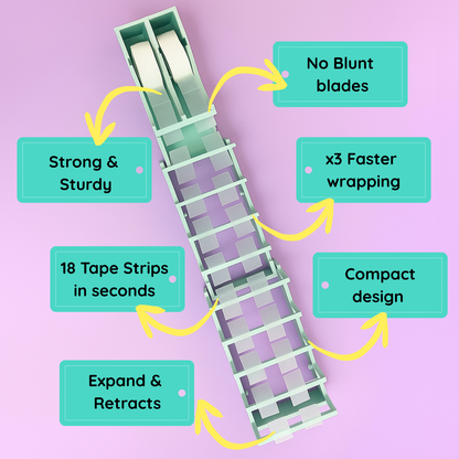🎁Tape Zoomie Multi-Roll Tape Dispenser | Speed Up Your Gift Wrapping & Craft Projects