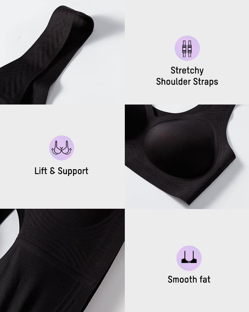 Lifting Wire-Free Antibacterial Jelly Bra