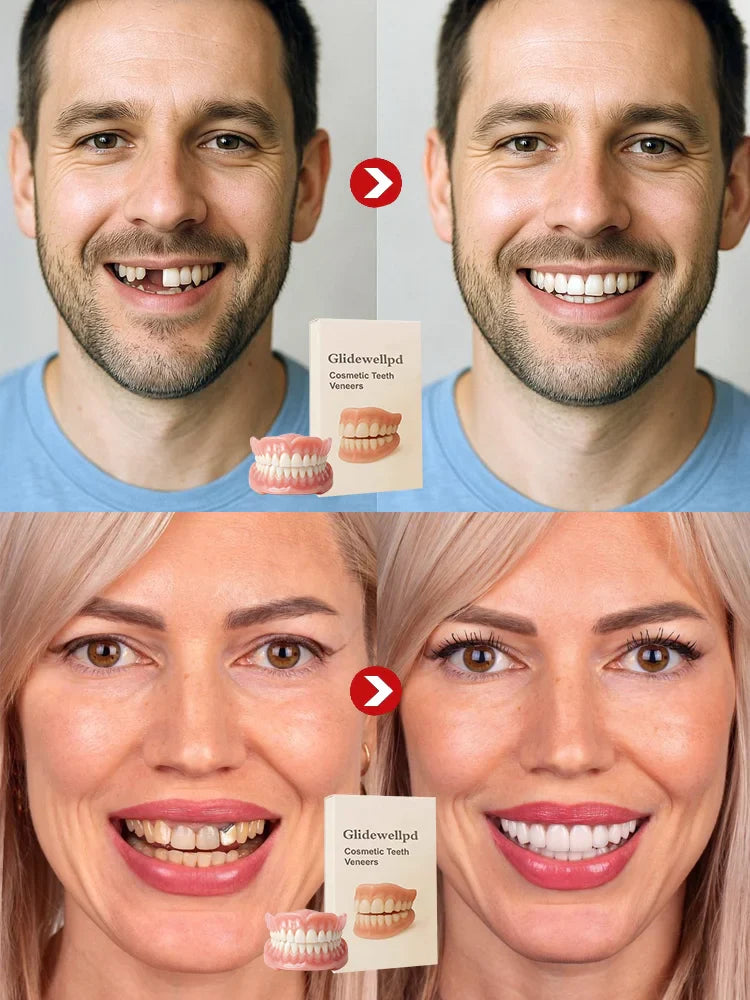 [Portable dental case included] Get your smile back with a denture.