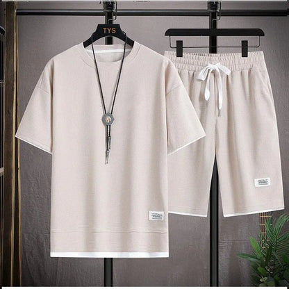 3 Pack Men's Short Sleeve T-Shirt Cotton Crewneck Patchwork Summer Casual Sportswear